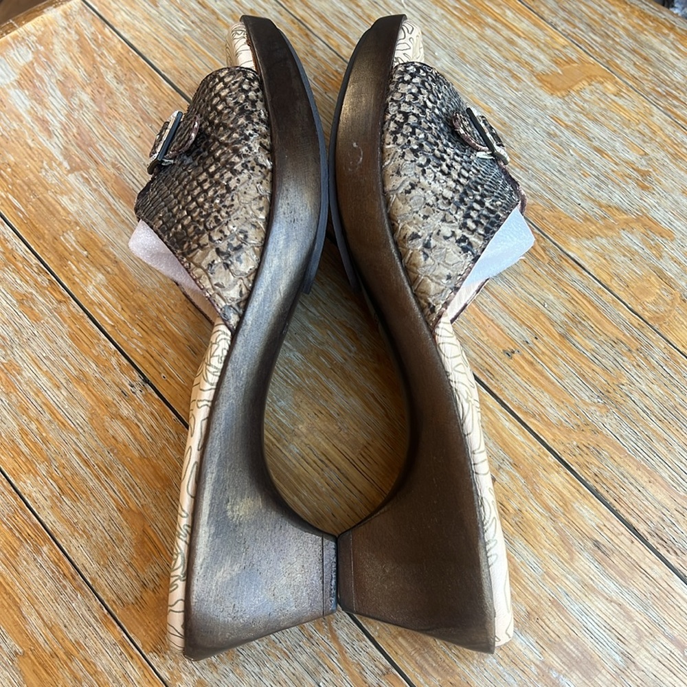 Taryn Rose Sandals Slip-On Gaby Python Snakeskin … - image 7